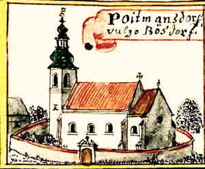 Poitmansdorf vulgo Bösdorf - Kościół, widok ogólny